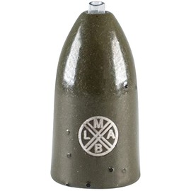 LMAB Tungsten Bullet Weight - Texas & Carolina Rig Weights for Finesse Fishing, Lead Free with Inlay, for Bass Fishing & Zander Fishing, Colour Green Pumpkin, Size 0.9g