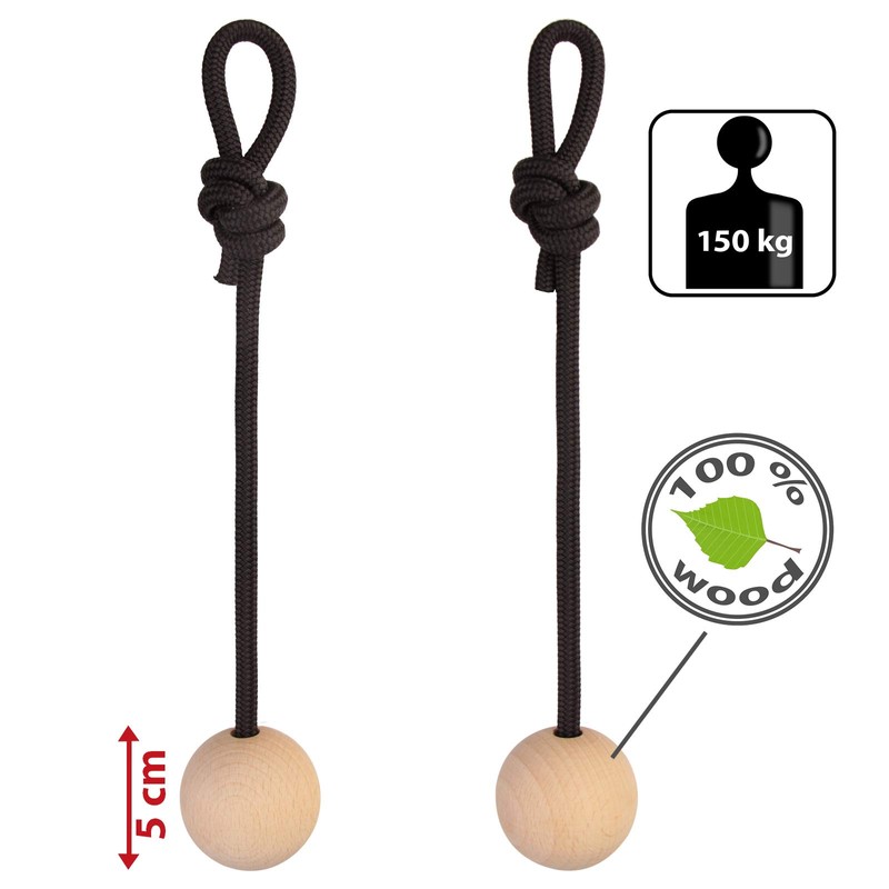 ALPIDEX Set of 2 Training Balls Ball Handle Diameter 5