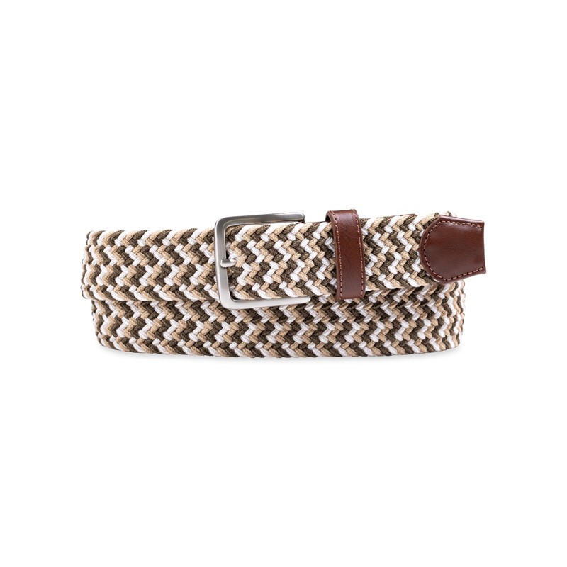 Dockers Men's Casual Everyday Braided Fabric Fully Adjustable Web Belt,