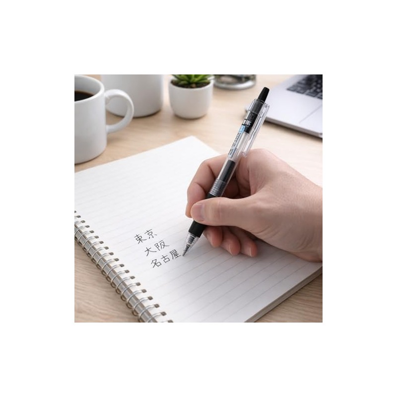 50pcs 0.5mm Fast Dry Retractable Gel Ink Ballpoint Pens with