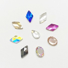 Nail Big Stone Jewel Parts 3pcs Diamond Oval Drop Stone / 네일 빅스톤 쥬얼파츠 3pcs 다이아 오발 드롭 스톤