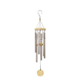 exhart, 30-in Champagne + Wood Metal Wind Chime