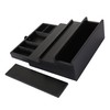 Black Wooden Cologne Organizer for Men - 3 Tier Wooden