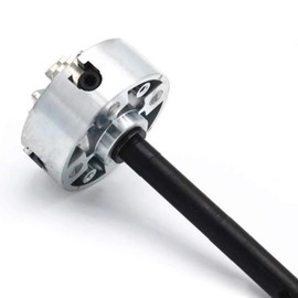 Z011 - Mandril de torno de 3 mandíbulas, 10-35 mm de aleación de zinc, portabrocas de torneado de madera autocentrado con varilla de conexión para mini torno, accesorios de torno eléctrico