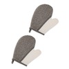 FRCOLOR 2pcs Flax Bath Gloves Back Scrubbing Gloves Exfoliating Bath