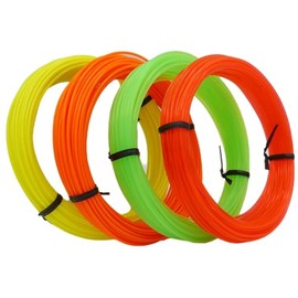 Atomic Filament Sample Coil Pack PETG PRO 3D Printer Filament – 200 Grams (Neon Yellow, Neon Orange, Translucent Neon Green, Translucent Neon Hot Pink Sample Pack of 4)