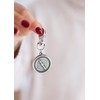 Travel Clip on Compass Design Metal Bag Charm with Stay