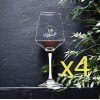 Unmarked Miami Wine Glasses x4 Premium 12 Oz Personalize Florida