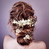 Bridal Hair Combs, Wedding Hair Comb Set Crystal Flower Hair