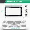 NJNYLLC Black American Flag License Plate Frame- Front Rear Patriotic