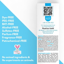 Minoris ATO+ Haar‑ & Körpershampoo  - Sanfte Reinigung & Barrierepflege für sensible, sehr trockene, zu Atopie neigende Haut | pH 5.5 | Bio Niacinamid, Shea, Aloe, Ceramid, Hyaluronsäure, Vegan 400 ml