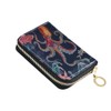 Sletend RFID Credit Card Holder Underwater World Fish Octopus Leather