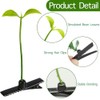 50PC LEAF Bean Sprout Hair Clips Pack Little Leaf Leaves