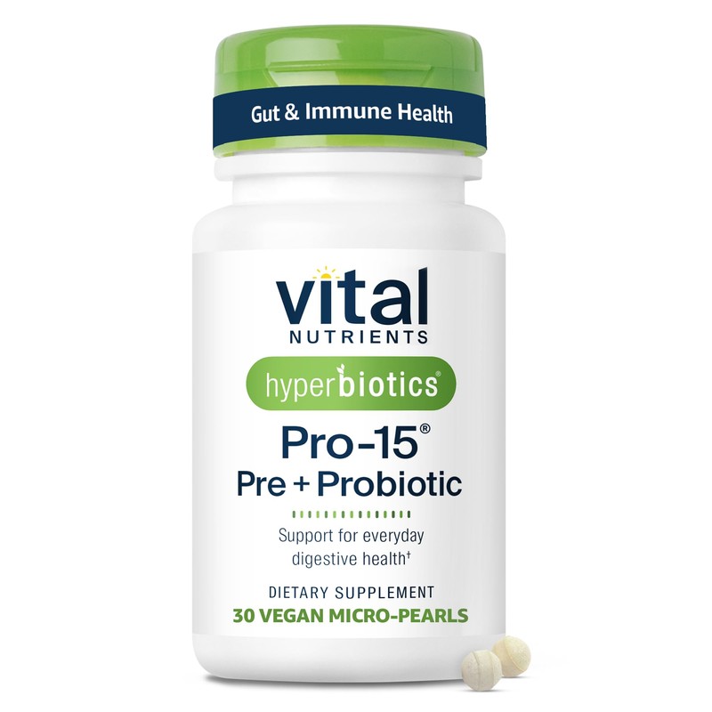 Hyperbiotics Vital Nutrients Pro-15 Prebiotics Probiotics for Women and Men
