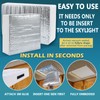 SIKADEER RV Vent Insulator 14″x14″x3″, 2 Piece Universal RV Skylight