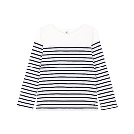 Petit Bateau Women's Sailor, White Marshmallow / Blue Tuxedo