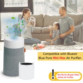 Nispira Mini Max Replacement Filter For Blue air Blue Pure Mini Max Air Purifier 3-in-1 Activated Carbon Filters, 1 Pack