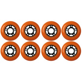 KSS Outdoor Asphalt Formula 89A Inline Skate X8 Wheels, Orange, 76mm