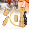 RV Propane Quick Connecting Adapter 1/4 Inch Shutoff Valve and