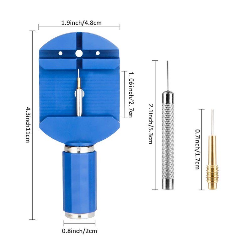 Watch Band Link Removal Tool Kit with 12pcs Replacement Pins