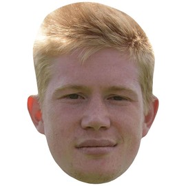 Kevin De Bruyne (Smile) Celebrity Mask, Flat Card Face, Fancy Dress Mask