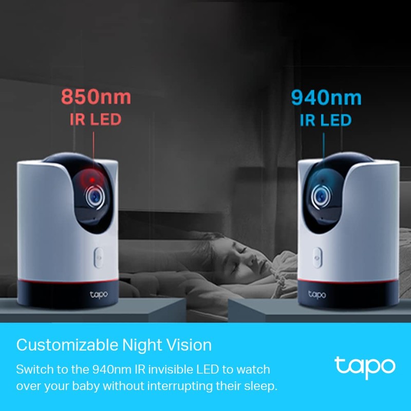 Tapo 2K QHD Pan/Tilt Security Camera, AI Detection, Privacy Protection,