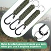 M METERXITY 3-Pack Braided Paracord Keychain with Clips, 6.7 Inch