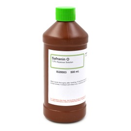 1% Aqueous Safranin O Solution, 500mL - The Curated Chemical Collection