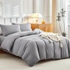 Tokokimo Double Duvet Cover Set 4PCS Bedding Set with Fitted