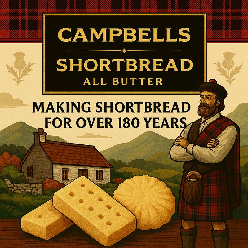 Campbells Shortbread Cute Highland Cow Assorted Cookies Tin 5.3 Oz