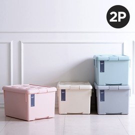 Changshin Living Franco Living Box 62L 2-piece set, blue / 창신리빙 프랑코 리빙박스 62L 2개set, 블루