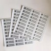 Tamper Evident Proof Barcode Stickers with Individual Serial Number Security