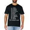 Beard Measurement Chart Beard Length Funny Growth Chart T-Shirt