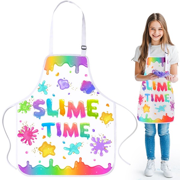 Coume 1 Pcs Slime Time Kid Paint Aprons It's Slime