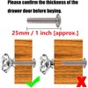 KAHEIGN 25Pcs Crystal Door Knob, 30MM Diamond Drawer Knobs Crystal