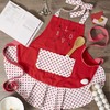 DII 100% Cotton, Holiday Cute Ruffle Women Apron with Pocket,