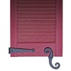 Decorative Vinyl Shutter Hinges and S Holdback Hooks for Exterior