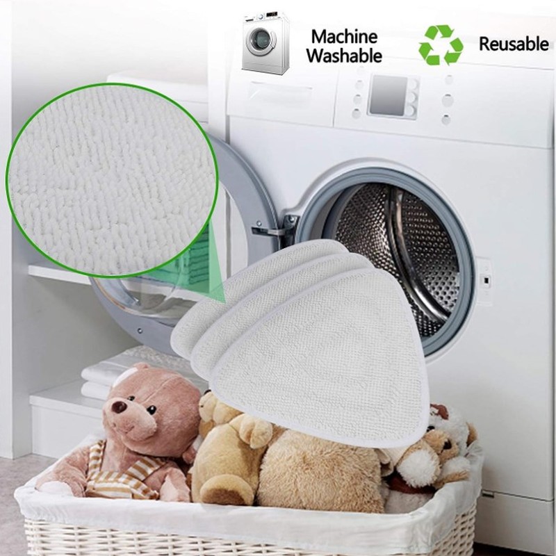 4Pcs Steam Cleaning Machine Pad Microfiber Washable Strong Water Absorption