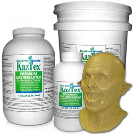 Premium KazTex Latex Casting Rubber 32-Oz.- for Mask Making - Prop Making - Dip Molding