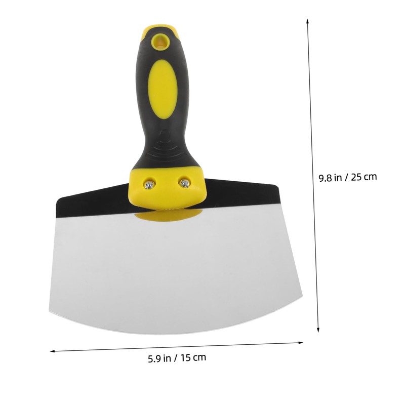 Gadpiparty Drywall Tool Stainless Steel Curved Scraper for Smoothing Plaster