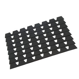 CHICIRIS 8pcs Front Bumper Scrape Guard Set, Rubber Black Universal Bumper Anti Scratch Protector (CHICIRISq3n82cb1pa)