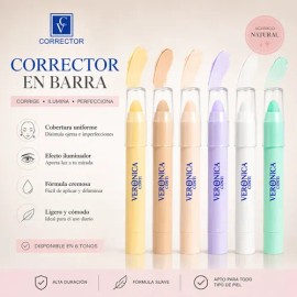 Crayón Corrector Veronica Conti Larga Duración Tonos Varios