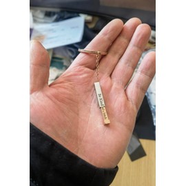 Be Kind Of A B Keychain, Funny Sarcastic Wallet Bag Keychains For Women Socially Awkward Hidden Message Jewelry Gift, Silver-rose, Large