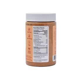 Spread The Love UNSALTED Almond Butter (All Natural, Vegan, Gluten-free, Creamy, No added salt, No added sugar, No palm fruit oil, Not pasteurized with PPO) (6-Pack)