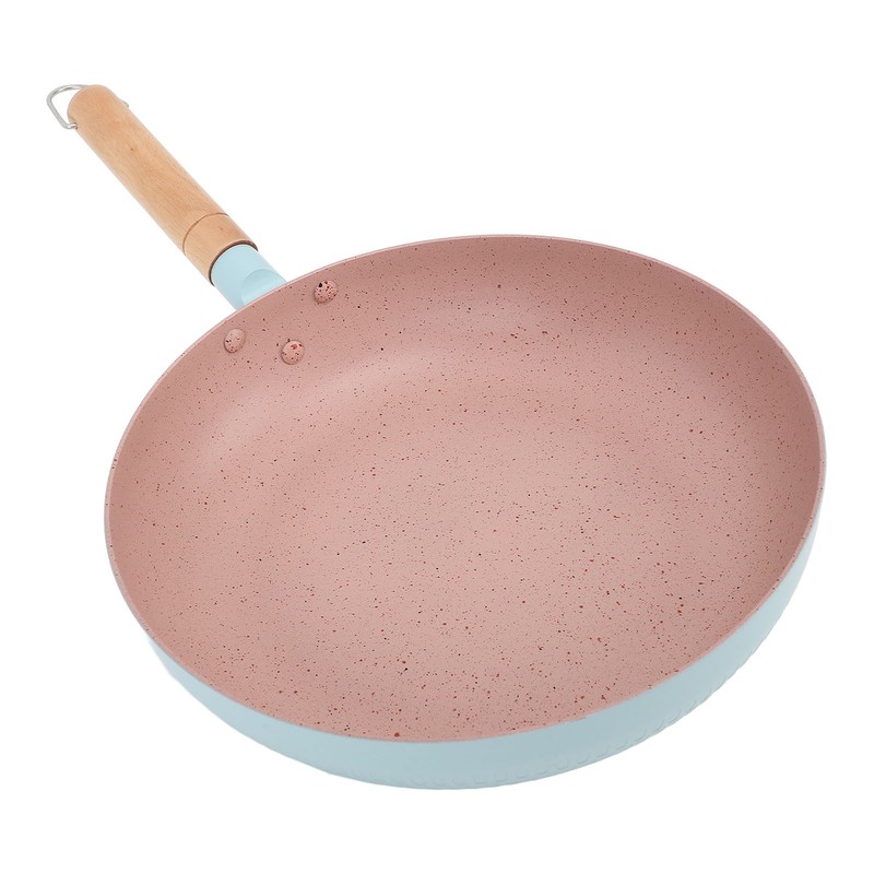 Frying Pan Egg Omelette Pan with Wooden Handle Heat Resistant