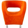 Christopher Knight Home CKH Modern Microfiber Accent Chair, Orange