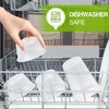 LATERN 24Pcs Plastic Food Containers with Lids, 720ml /24oz Reusable