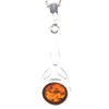 Genuine Cognac Baltic Amber & Sterling Silver Celtic Pendant without