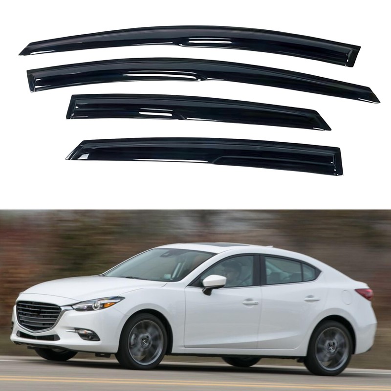 Immortal Group IG Window Visor for Mazda 3 Sedan &