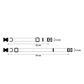 WIRESTER Adjustable Pet Collars for Small Medium Dogs with Pattern Design (0.6 Inch Wide and 10-14 Inches Long)